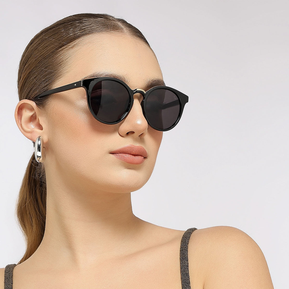 Eyejack Black & Golden Cateye Sunglasses for Men and Women - Style L885 - view 1