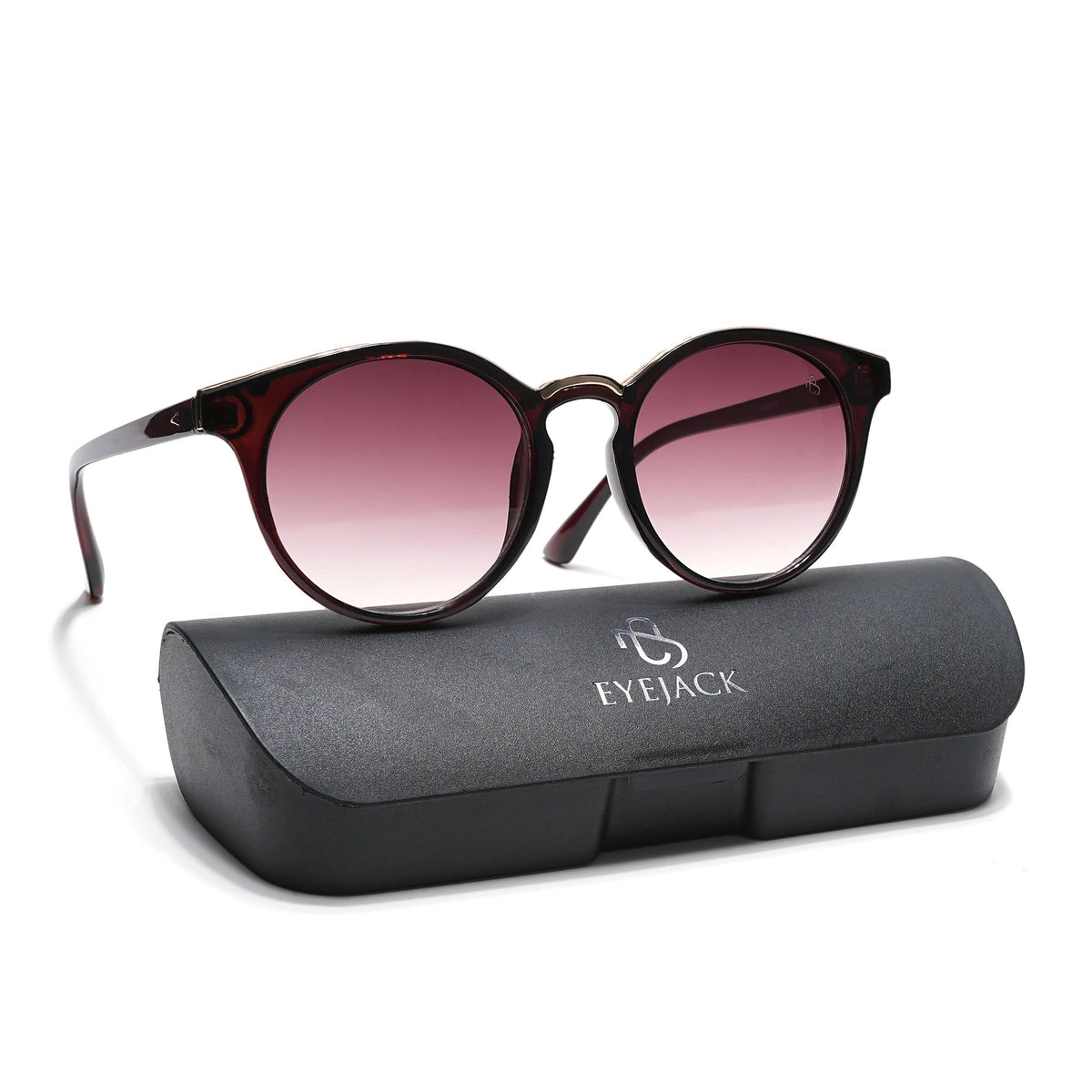 Eyejack Brown & Golden Cateye Sunglasses for Men and Women - Style L887 - view 9
