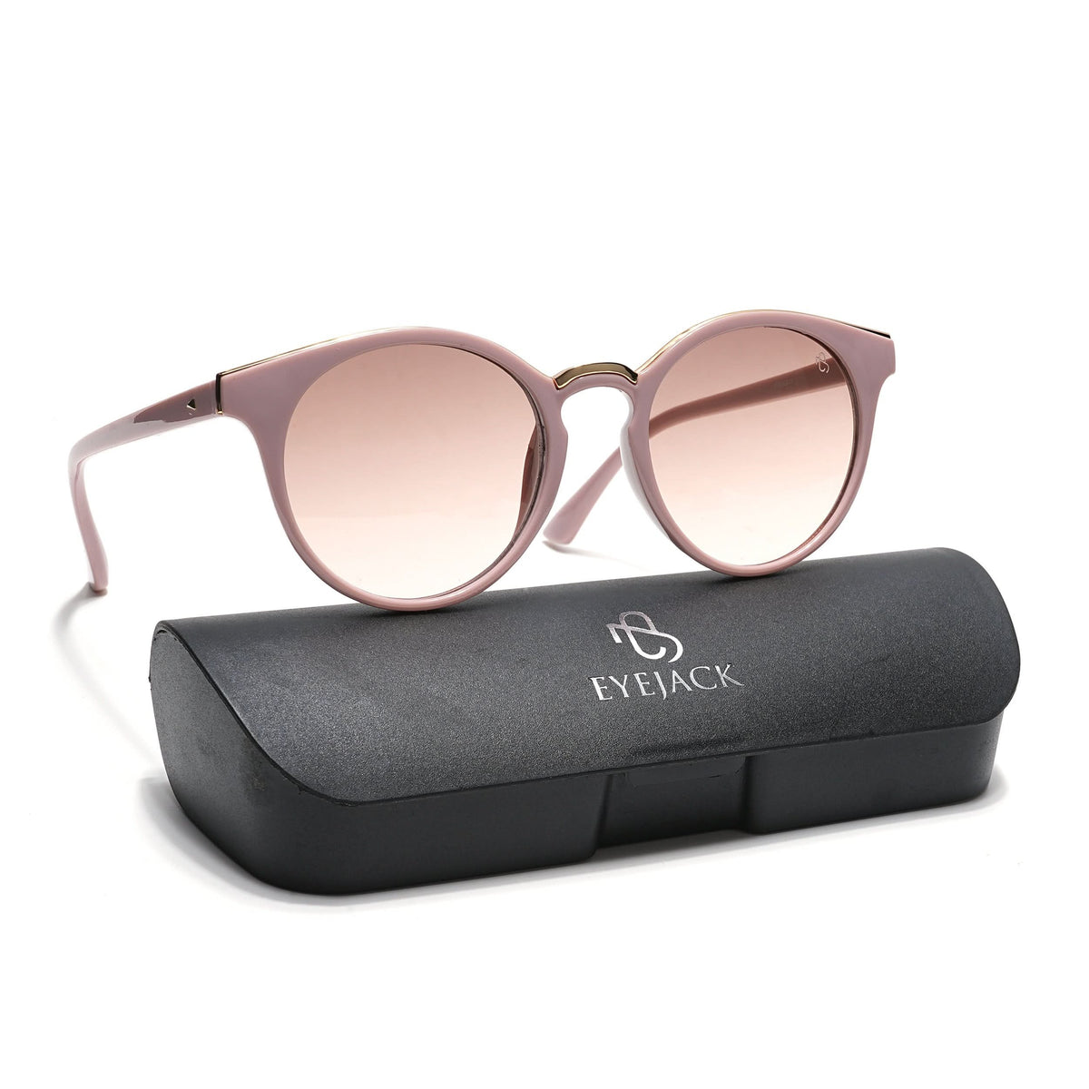 Eyejack Pink & Golden Cateye Sunglasses for Men and Women - view 7
