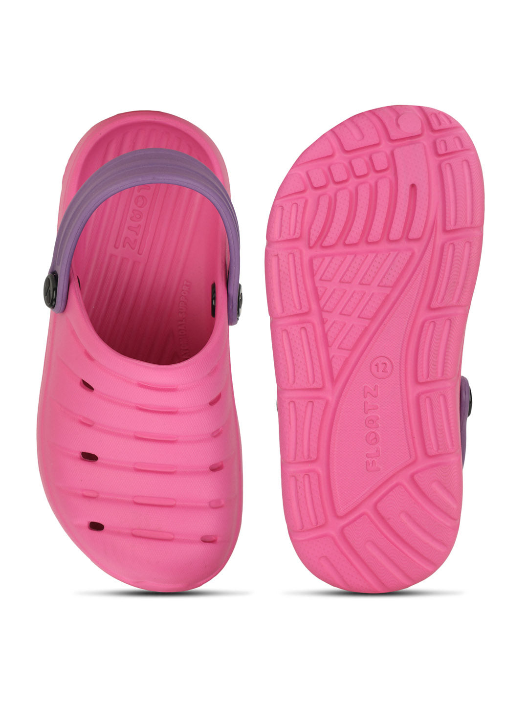 Floatz Girl's Pink Casual Clog Sandal - Pink - View 4