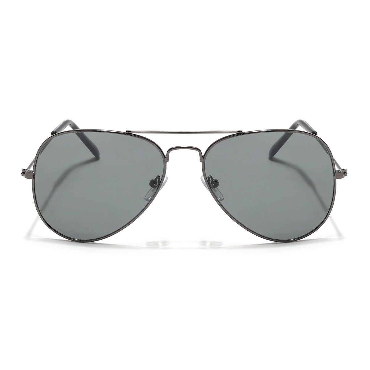 Classic Grey Aviator Sunglasses for Men and Women - view 2