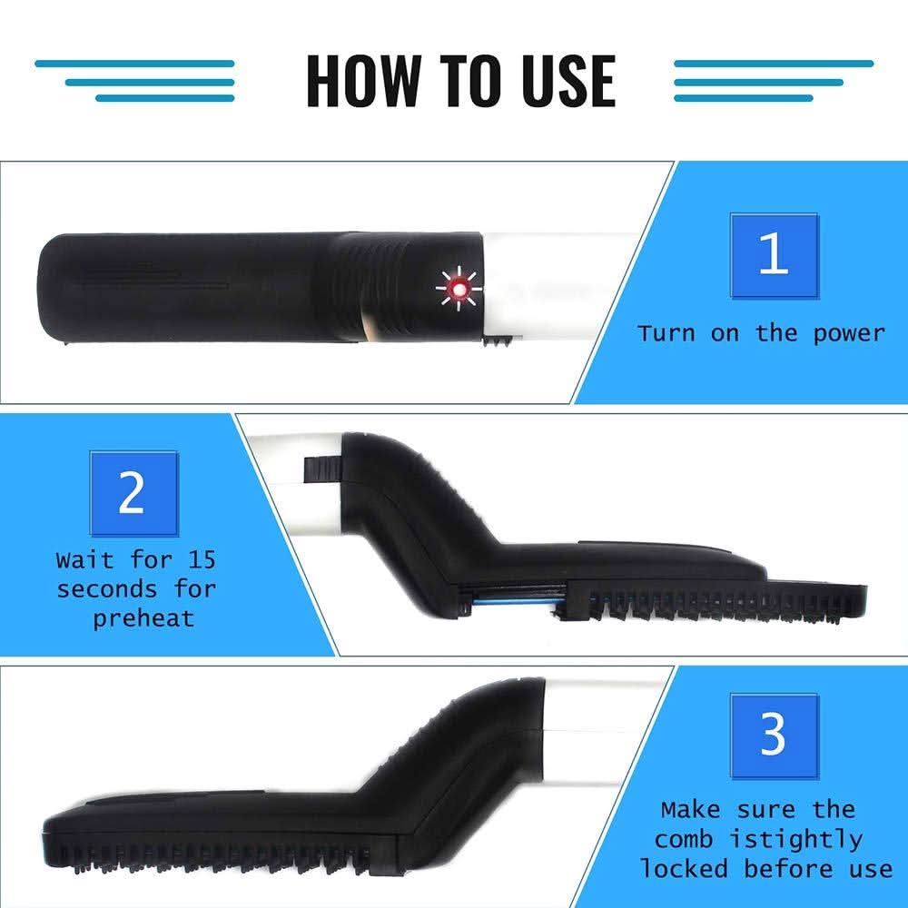 Mens Beard And Hair Curling Straightener (Modelling Comb) HP DD