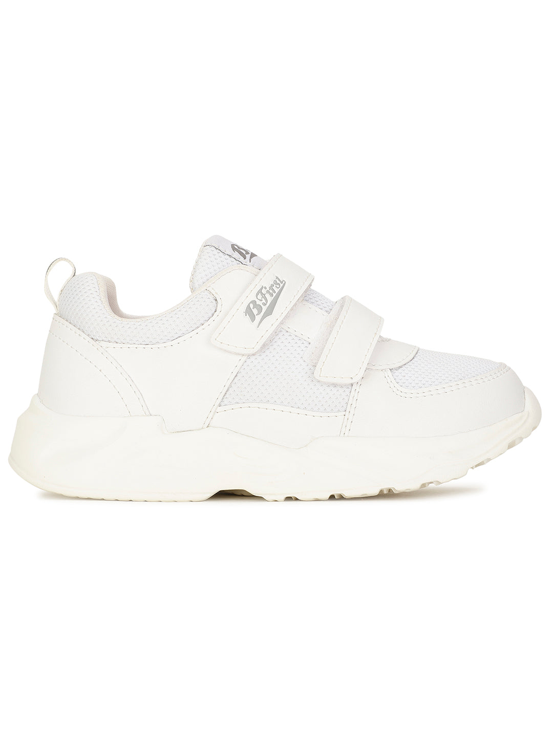 Bata Kids' Unisex White Velcro School Shoes - White