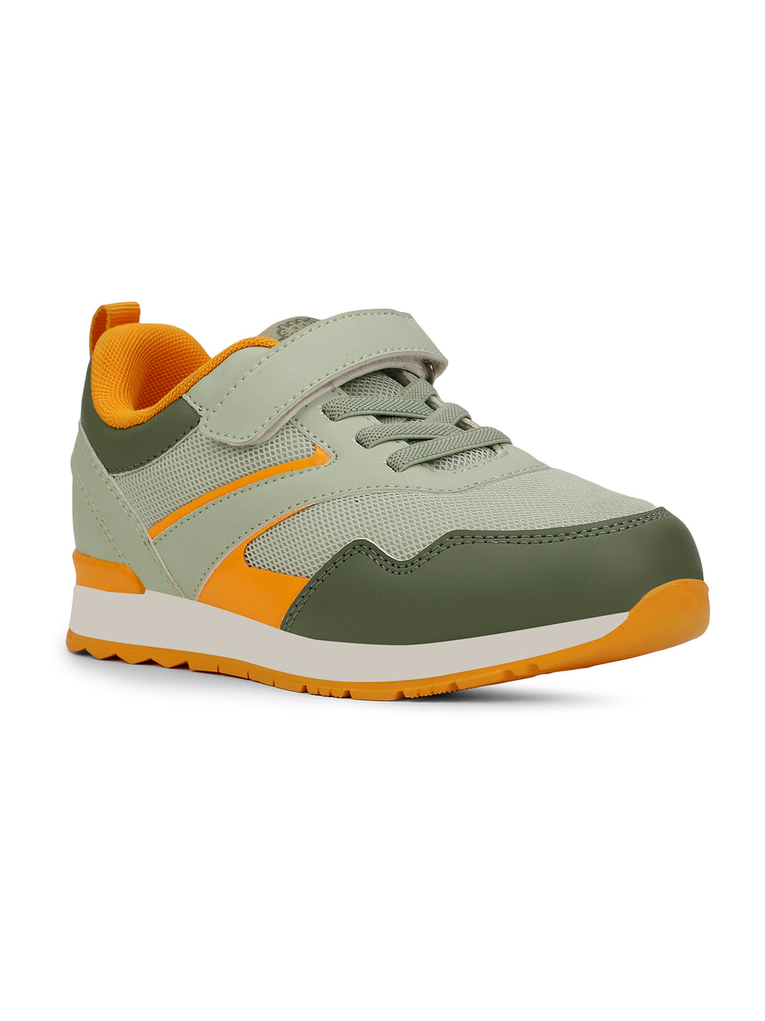 Bubblegummers Boy's Light Green Casual Velcro Strap Shoes - Light Green - View 1