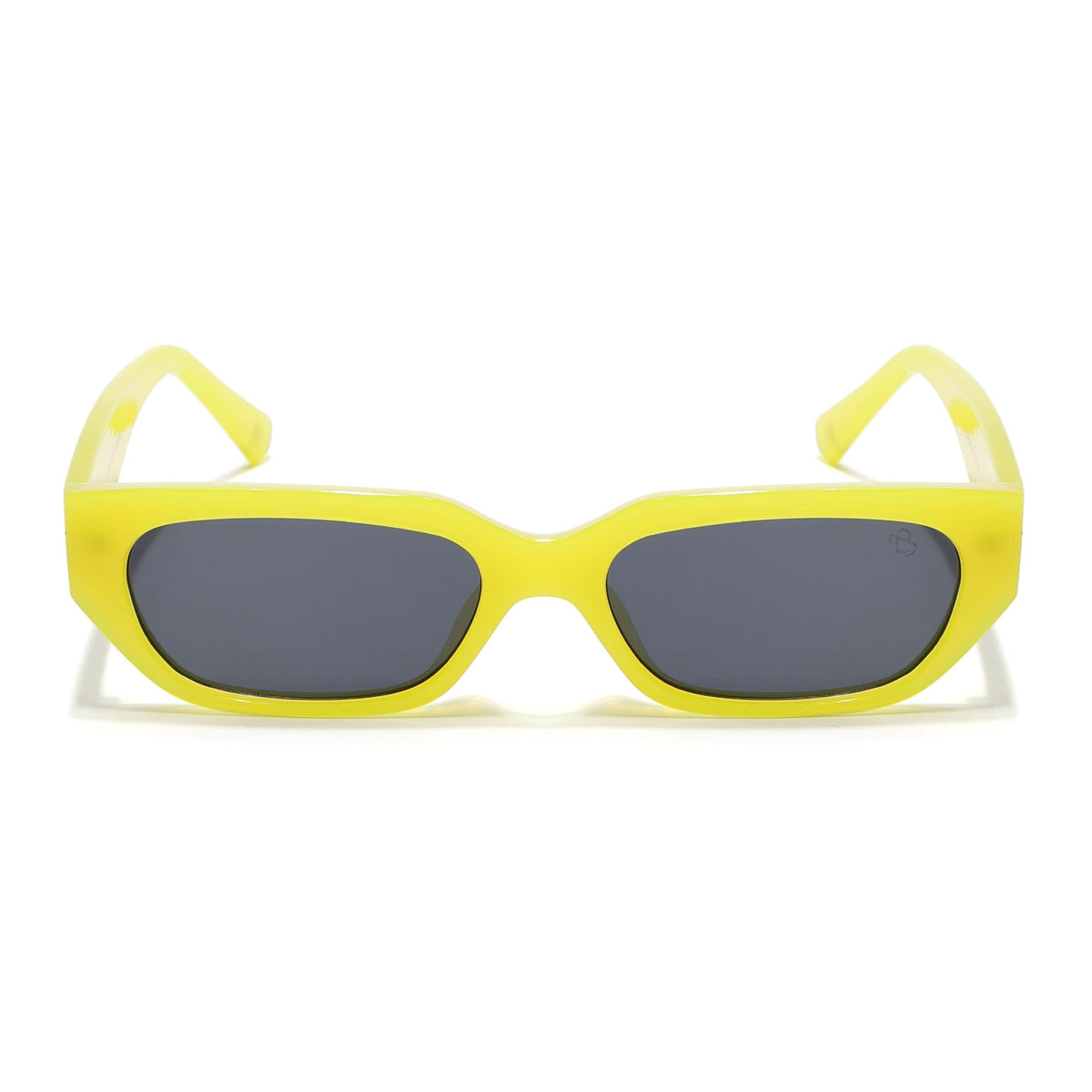 Eyejack Yellow Rectangle Sunglasses for Men and Women - view 4
