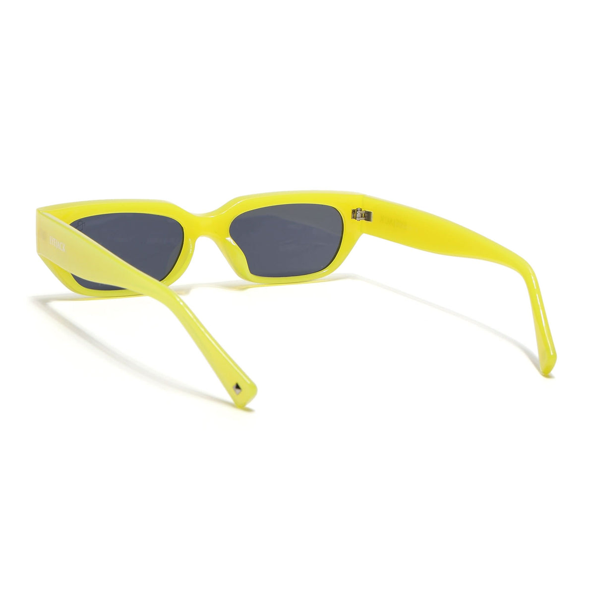 Eyejack Yellow Rectangle Sunglasses for Men and Women - view 6