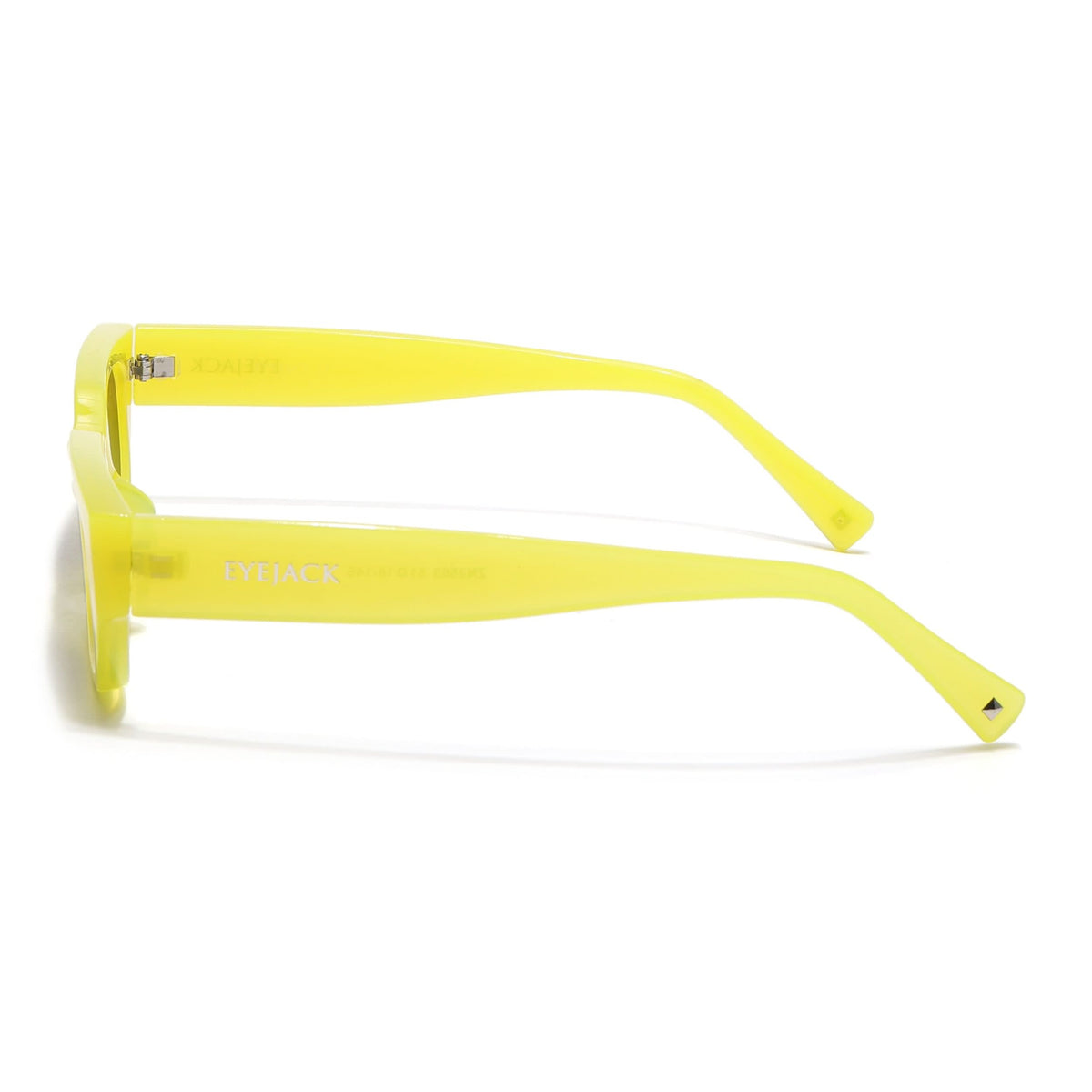 Eyejack Yellow Rectangle Sunglasses for Men and Women - view 7