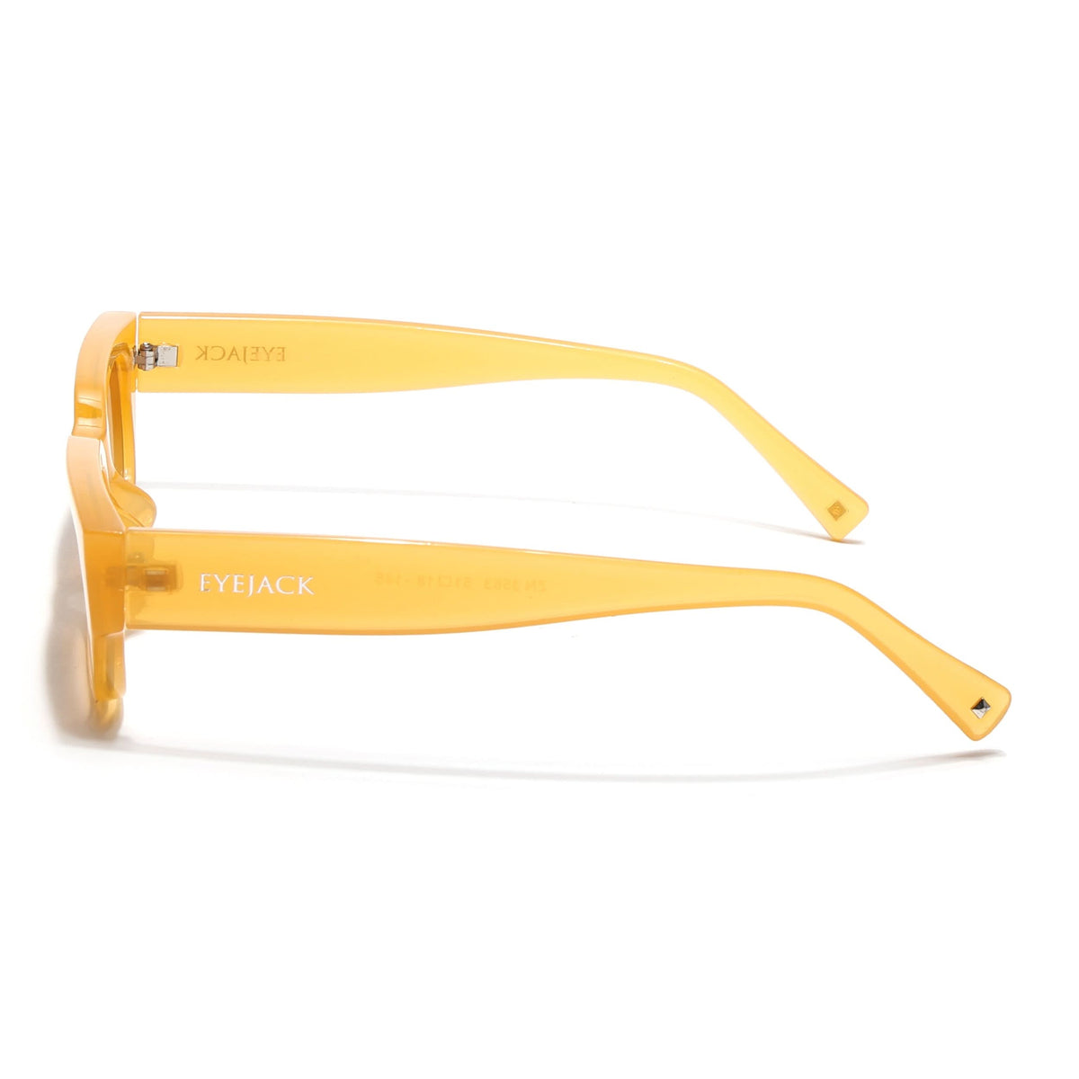 Eyejack Orange Rectangle Sunglasses for Men and Women - Style L984 - view 7