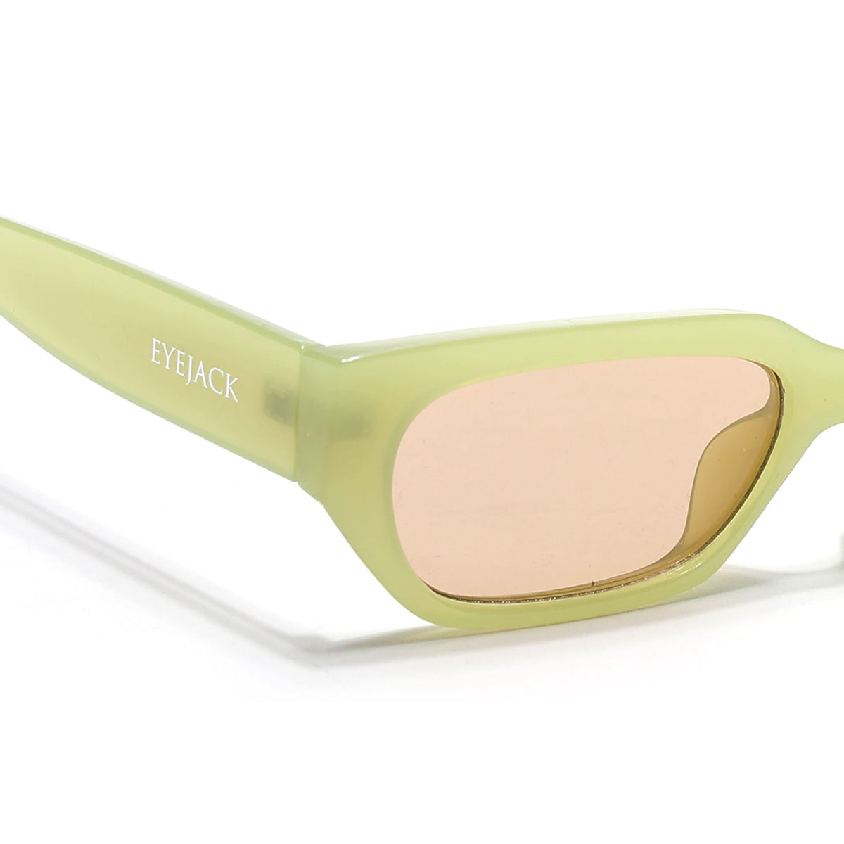 Eyejack Green Rectangle Sunglasses for Men and Women - view 5