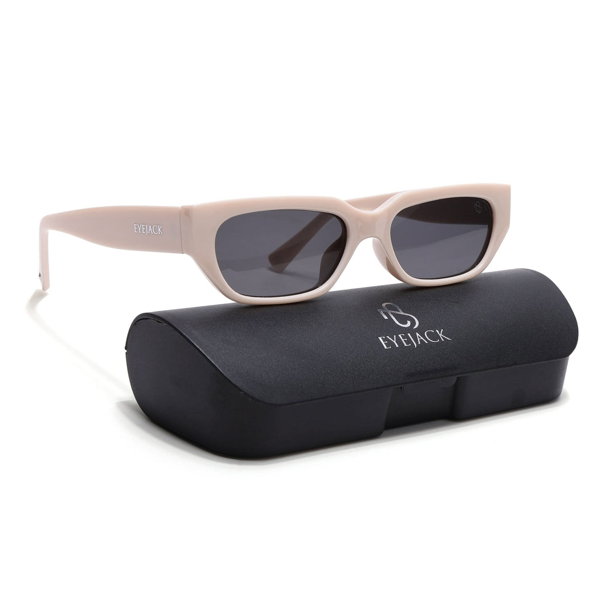 Eyejack White Rectangle Sunglasses for Men and Women - Style L987 - view 8