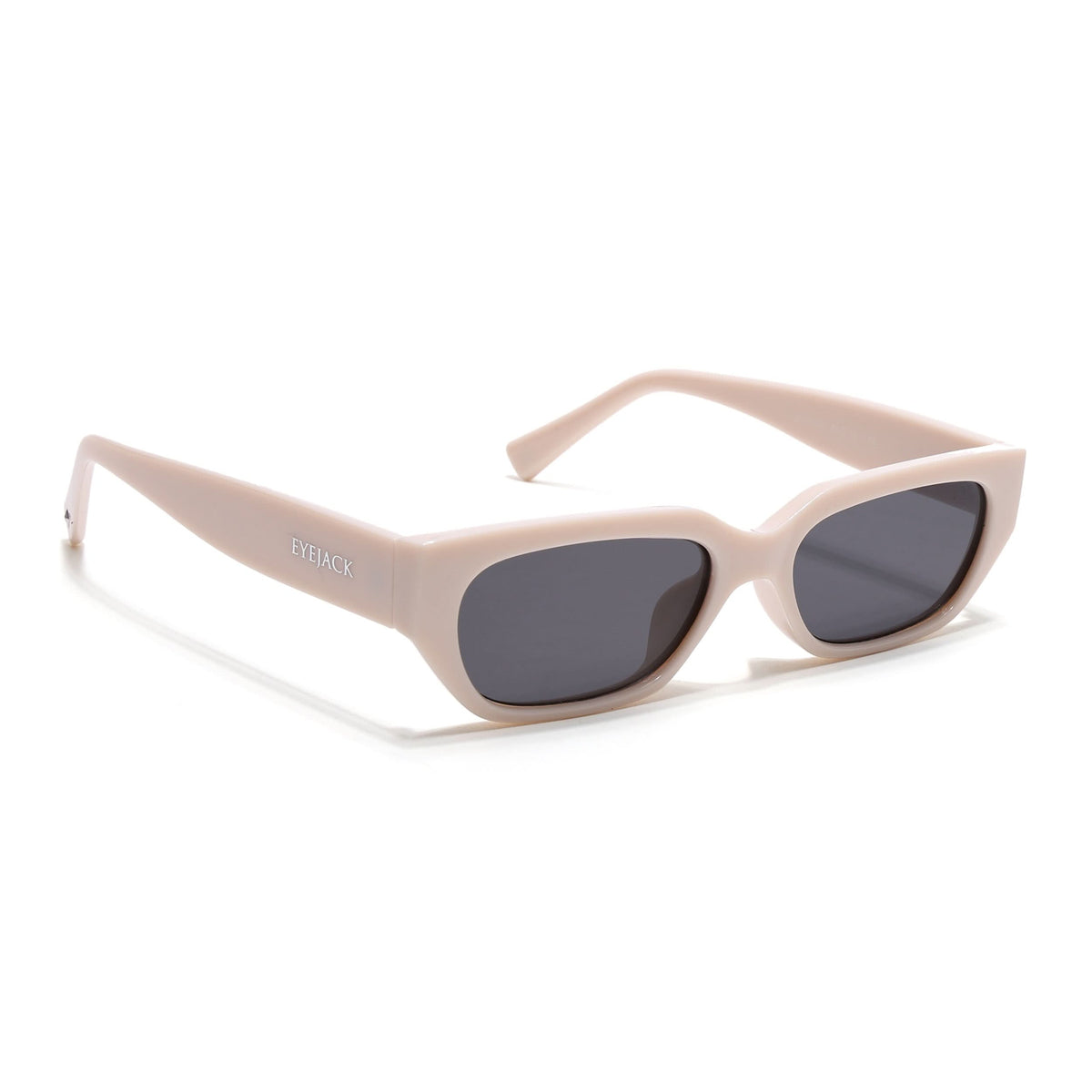 Eyejack White Rectangle Sunglasses for Men and Women - Style L987 - view 2