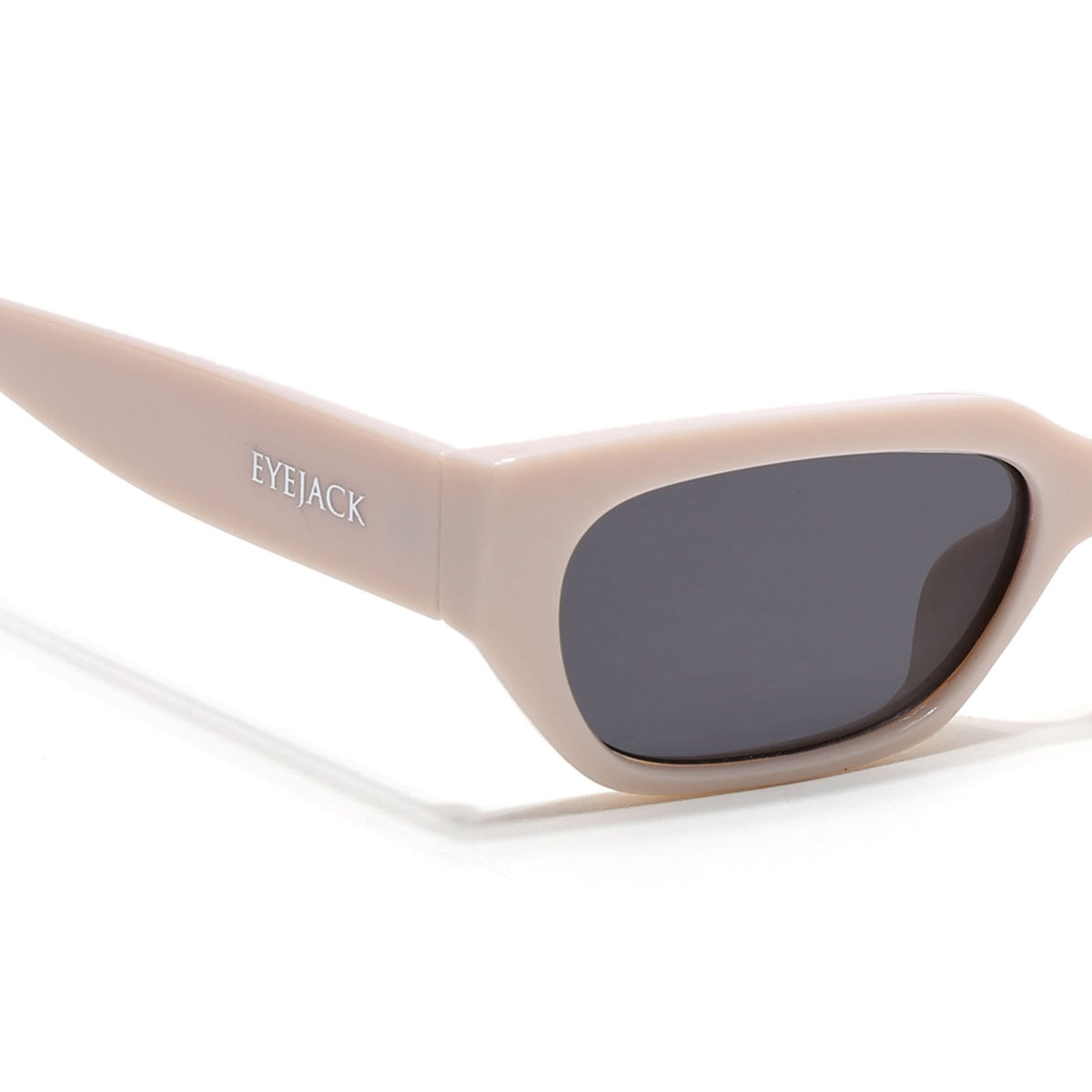 Eyejack White Rectangle Sunglasses for Men and Women - Style L987 - view 5