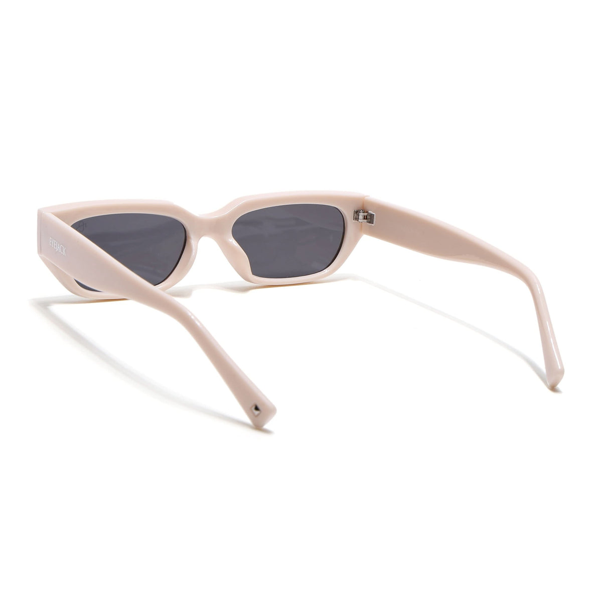 Eyejack White Rectangle Sunglasses for Men and Women - Style L987 - view 6