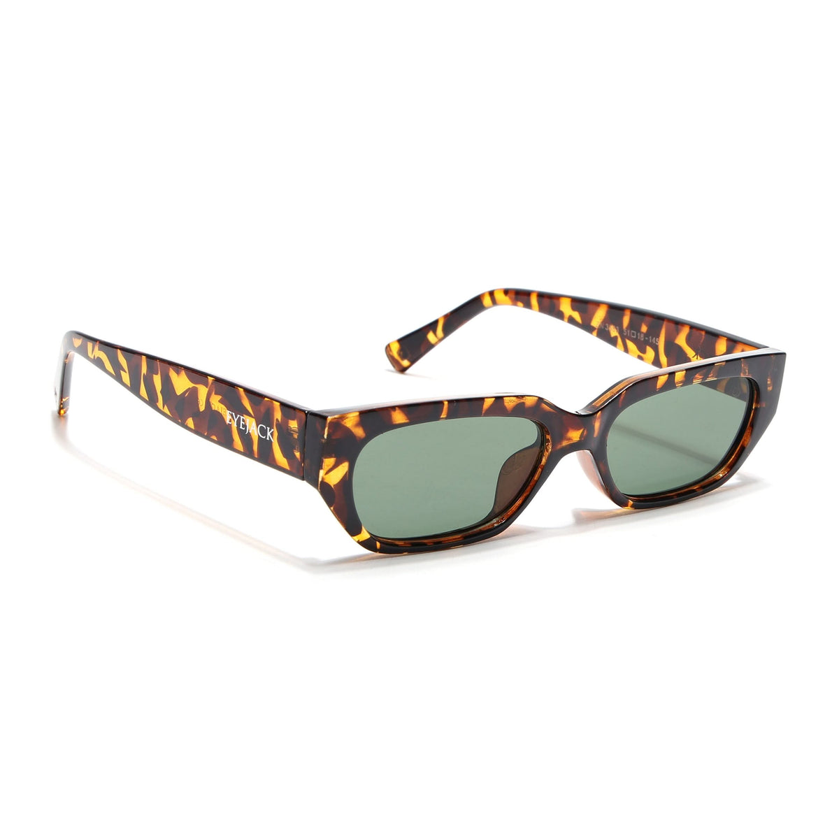 Eyejack Demi Brown Rectangle Sunglasses for Men and Women - Style L989 - view 2