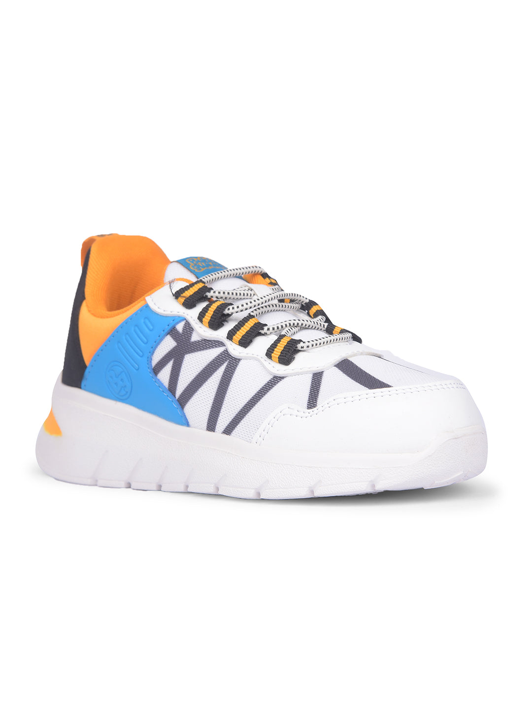 Bubblegummers Boy's White Casual Lace-up Shoes - White - View 1