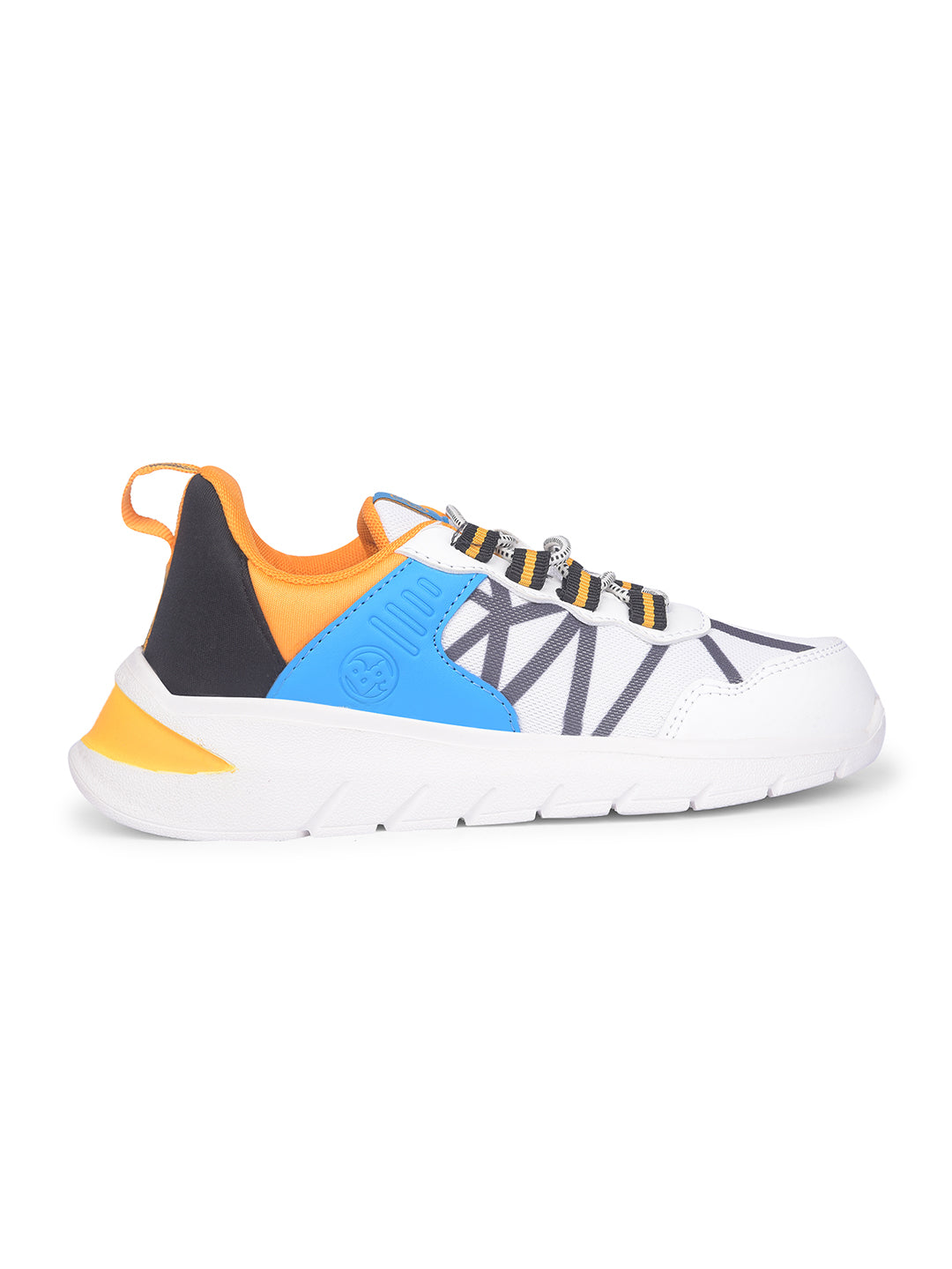 Bubblegummers Boy's White Casual Lace-up Shoes - White - View 2