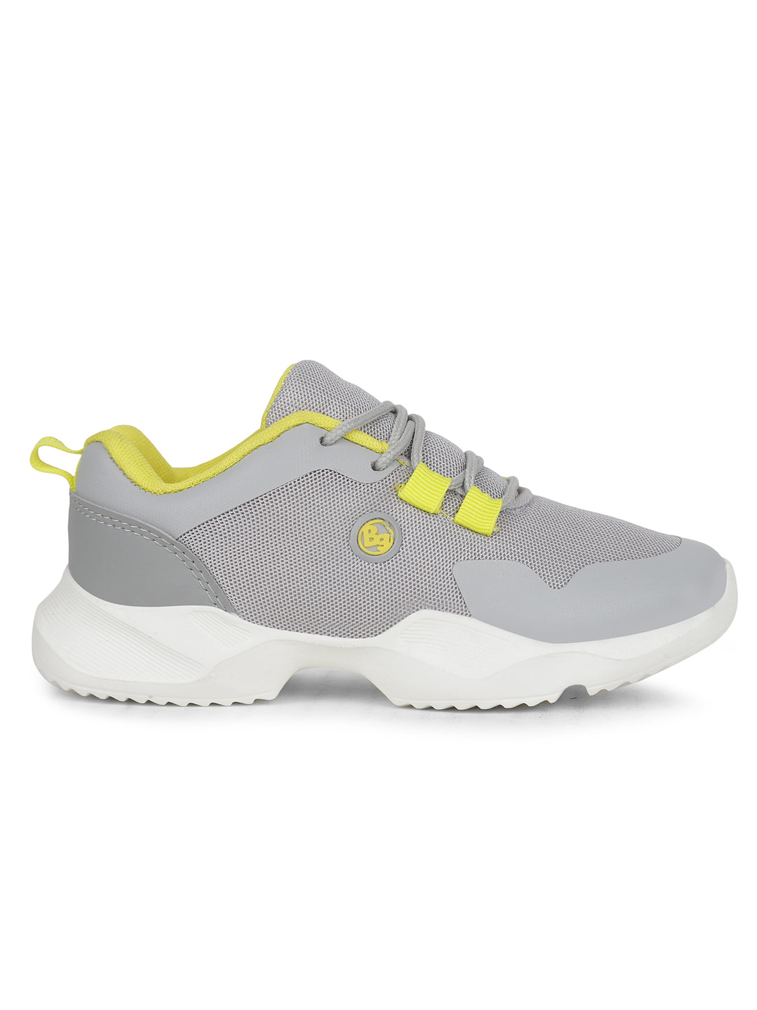 Bubblegummers Boy's Grey Casual Lace-up Shoes - Grey - View 2