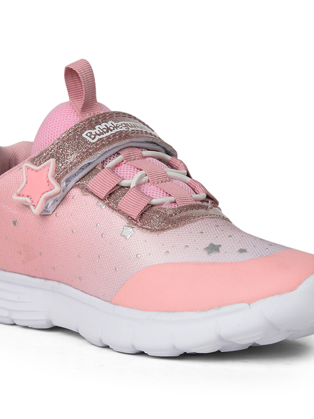Bubblegummers Girl's Pink Velcro Strap Casual Shoes - Pink - View 5