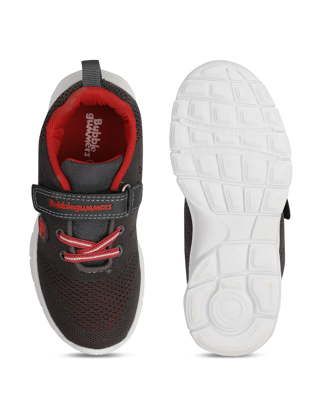 Bubblegummers Boy's Black Casual Velcro Strap Shoes - Black - View 5