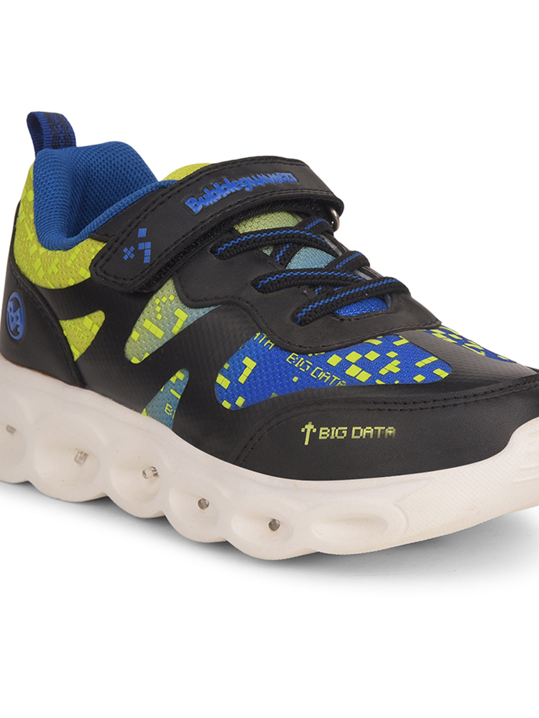 Bubblegummers Boy's Black Casual Velcro Strap Shoes - Black - View 5