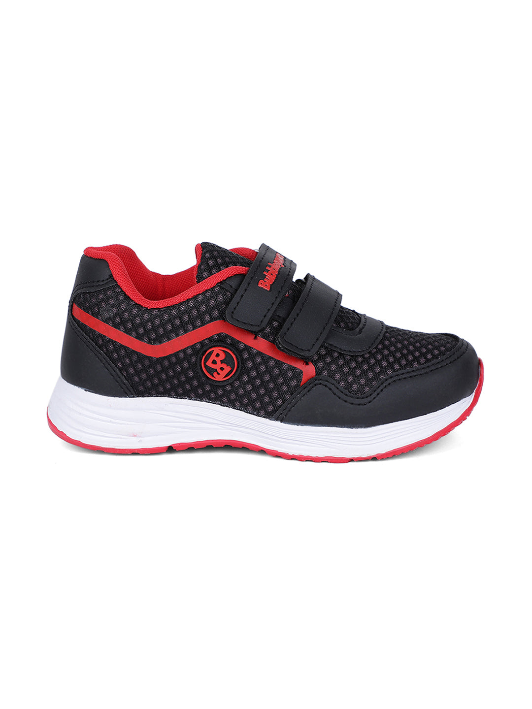 Bubblegummers Boy's Black Casual Velcro Strap Shoes - Black - View 3