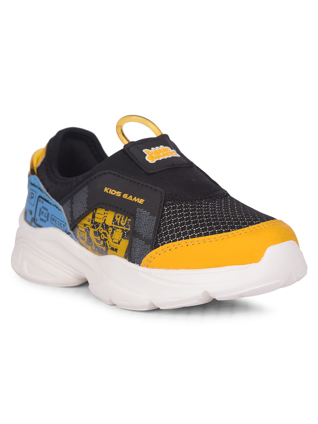 Bubblegummers Boy's Black Casual Lace-up Shoes - Black - View 1