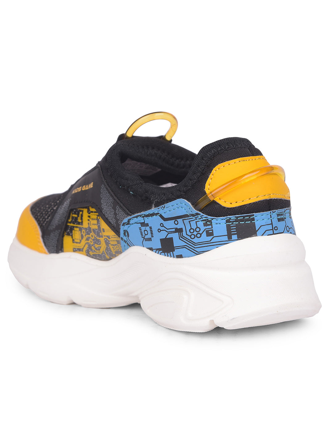 Bubblegummers Boy's Black Casual Lace-up Shoes - Black - View 3