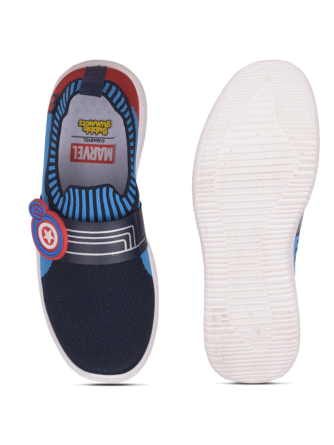 Bubblegummers Boy's Blue Casual Slip-on Shoes - Blue - View 4