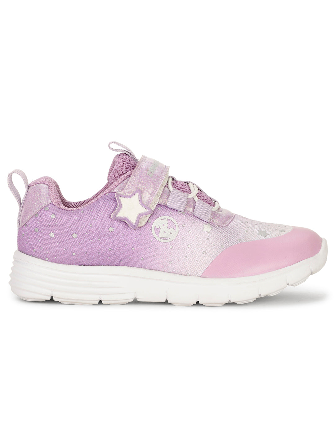 Bubblegummers Girl's Purple Velcro Strap Casual Shoes - Purple - View 2