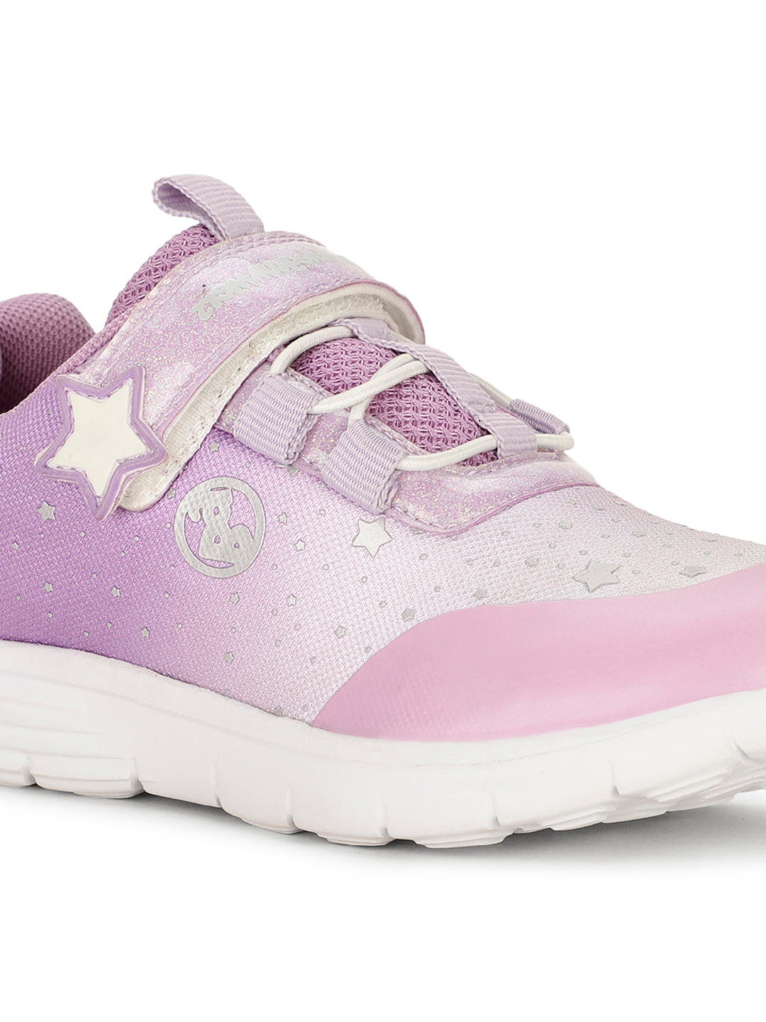 Bubblegummers Girl's Purple Velcro Strap Casual Shoes - Purple - View 5