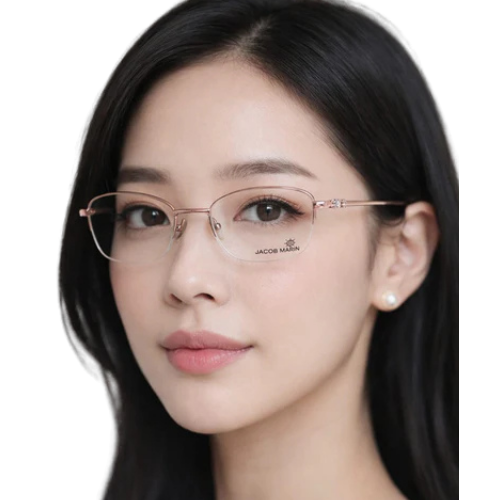 Fancy Half Rim Oval Frame For Women 142mm