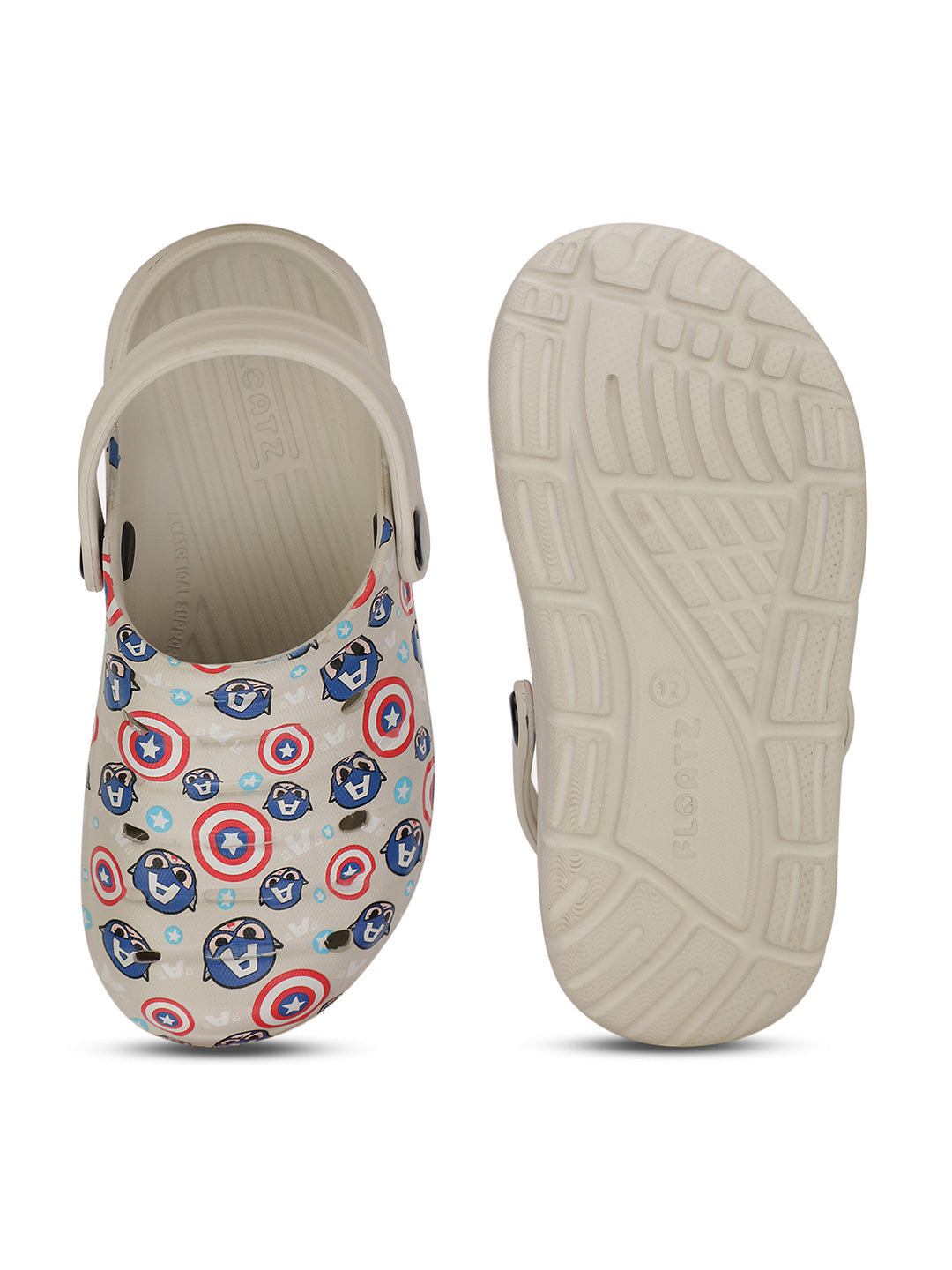 Floatz Boy's Off White Casual Clog Sandal - Off White - View 4