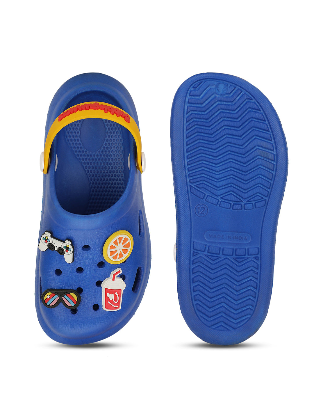 Bubblegummers Boy's Navy Blue Casual Clog Sandal - Navy Blue - View 4
