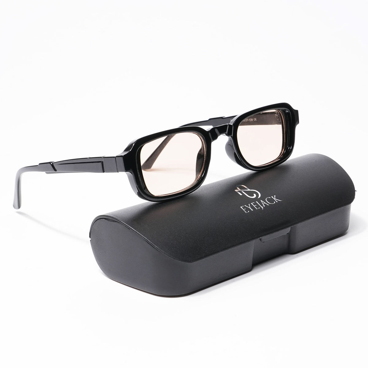 Deuk Shine Black Rectangle Sunglasses for Men and Women - view 7