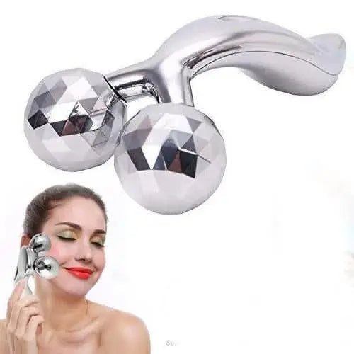 3D Face & Body Roller Massager – Manual Lifting & Toning Tool for Skin Tightening and Blood Circulation HP DD