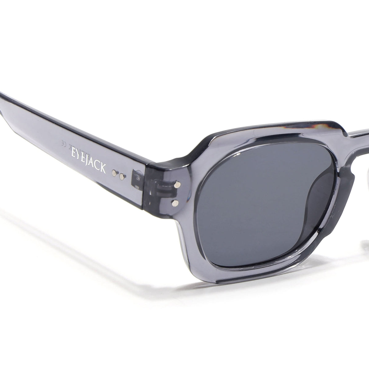 Milan Grey Round Sunglasses for Men and Women - view 5