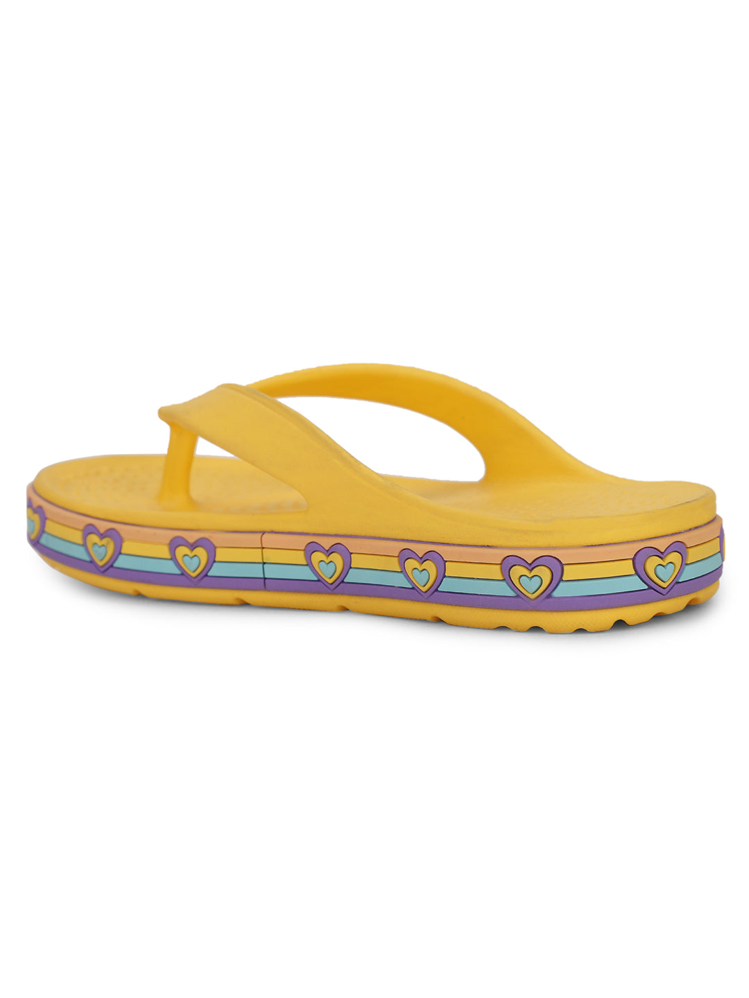 Floatz Girl's Yellow Casual Flip-Flop - Yellow - View 3