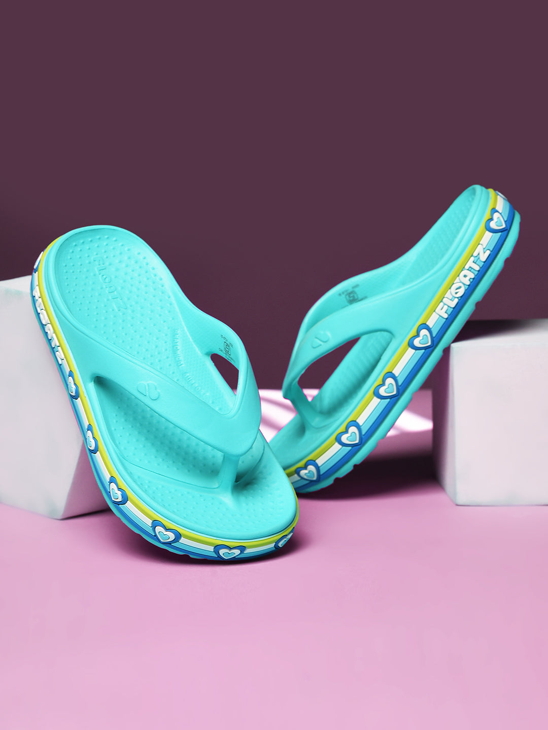 Floatz Kids' Unisex Light Blue Casual Thong Flip-Flops - Light Blue