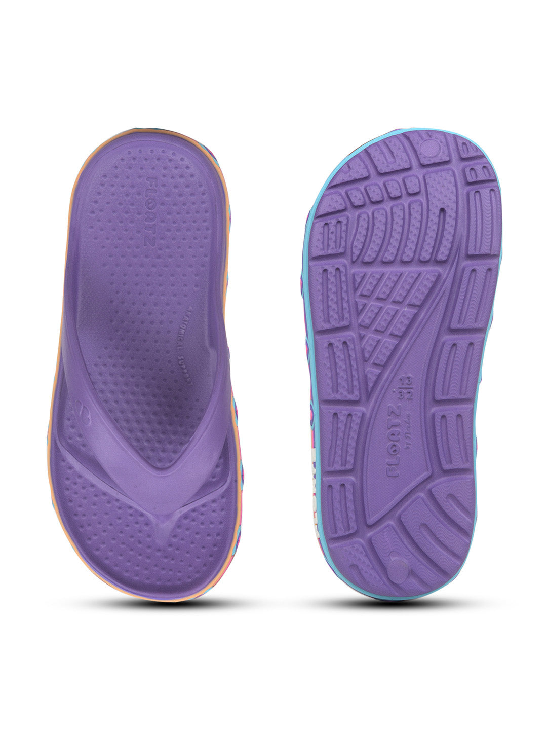 Floatz Kids' Unisex Purple Casual Thong Flip-Flops - Purple