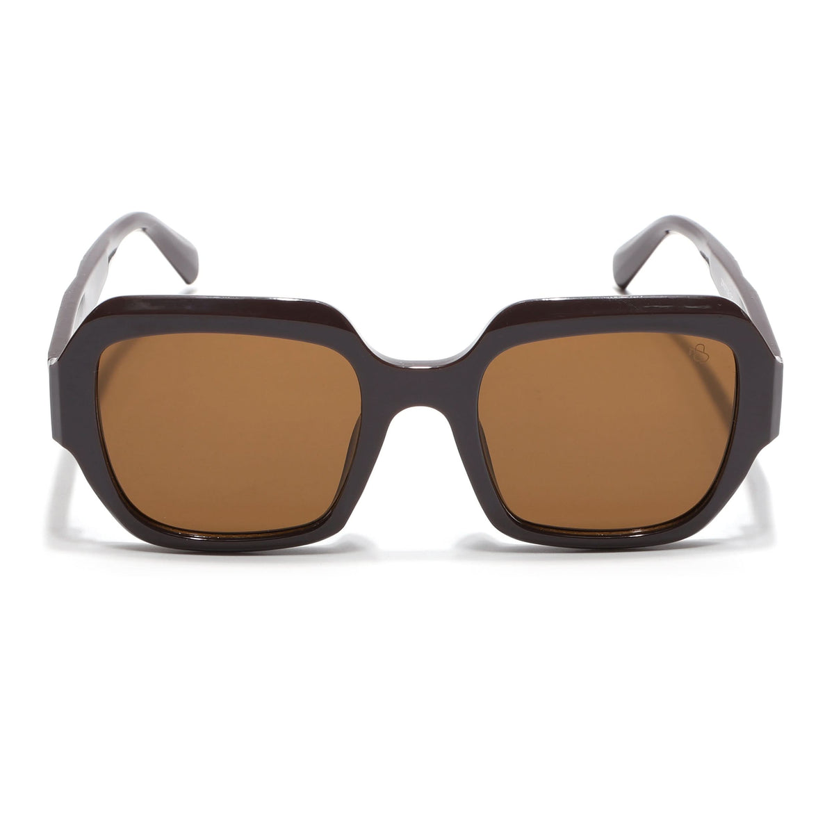 Eyejack Brown Oversize Sunglasses for Men and Women - view 2