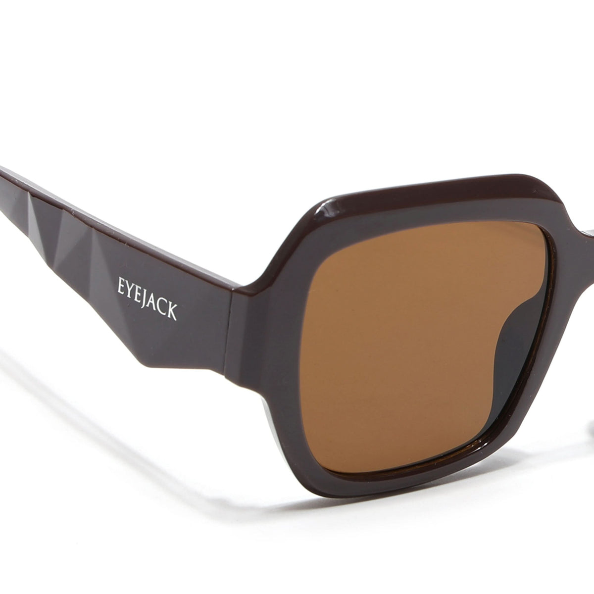 Eyejack Brown Oversize Sunglasses for Men and Women - view 3