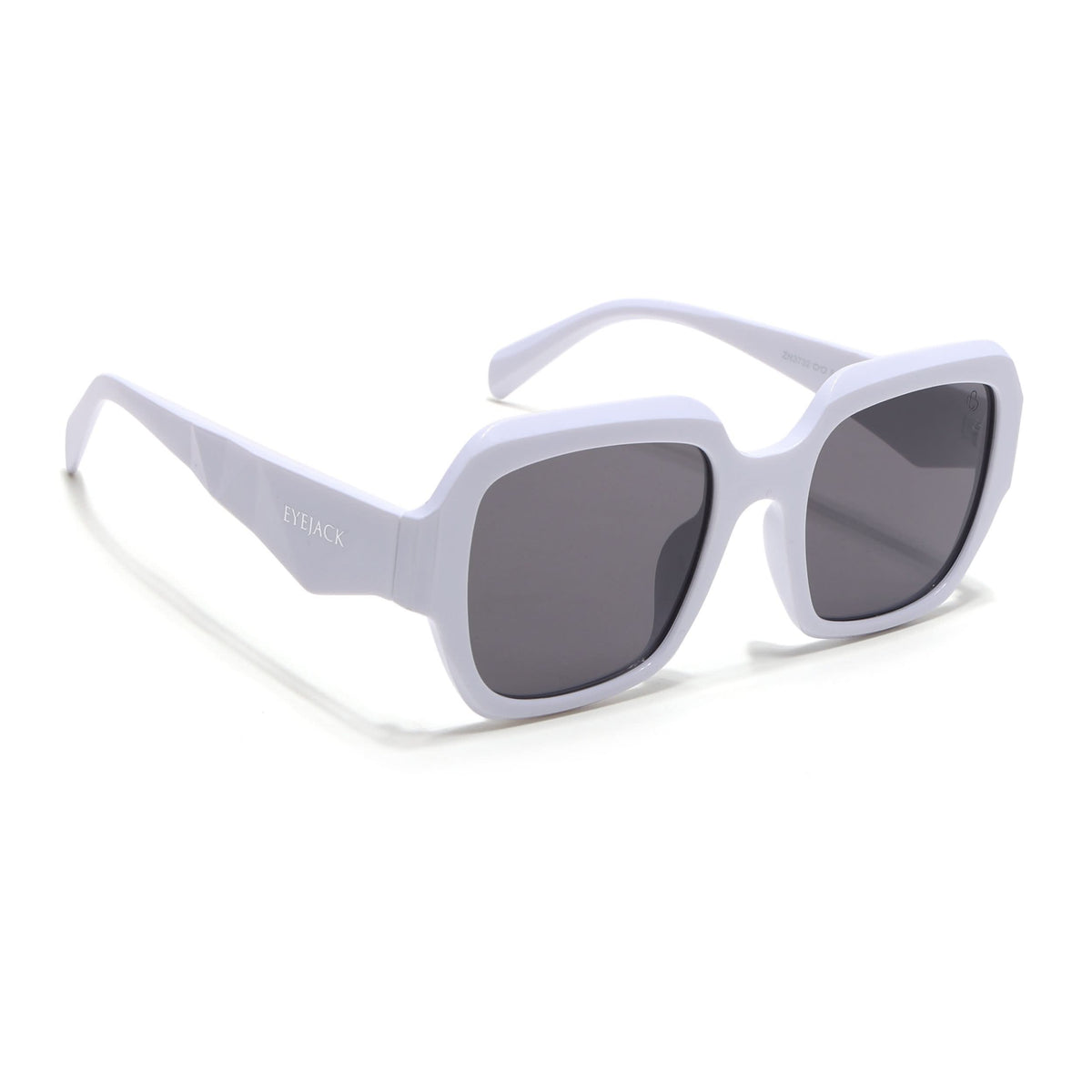 Eyejack White Oversize Sunglasses for Men and Women - view 1