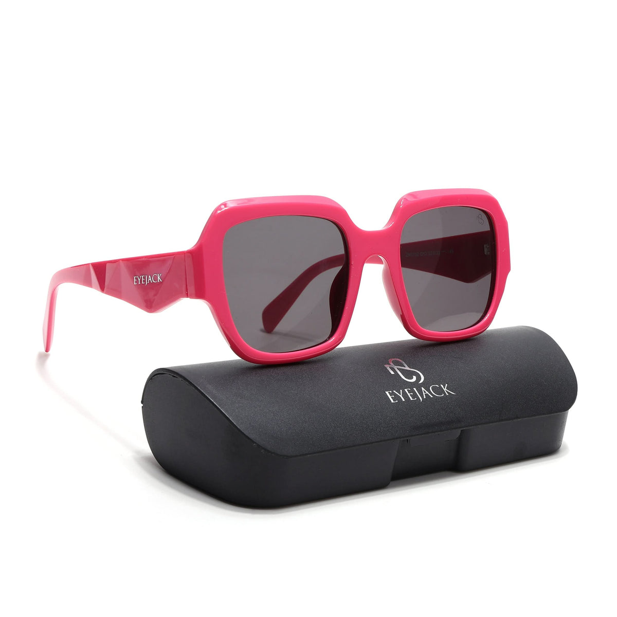Eyejack Hot Pink Oversize Sunglasses for Men and Women - view 7