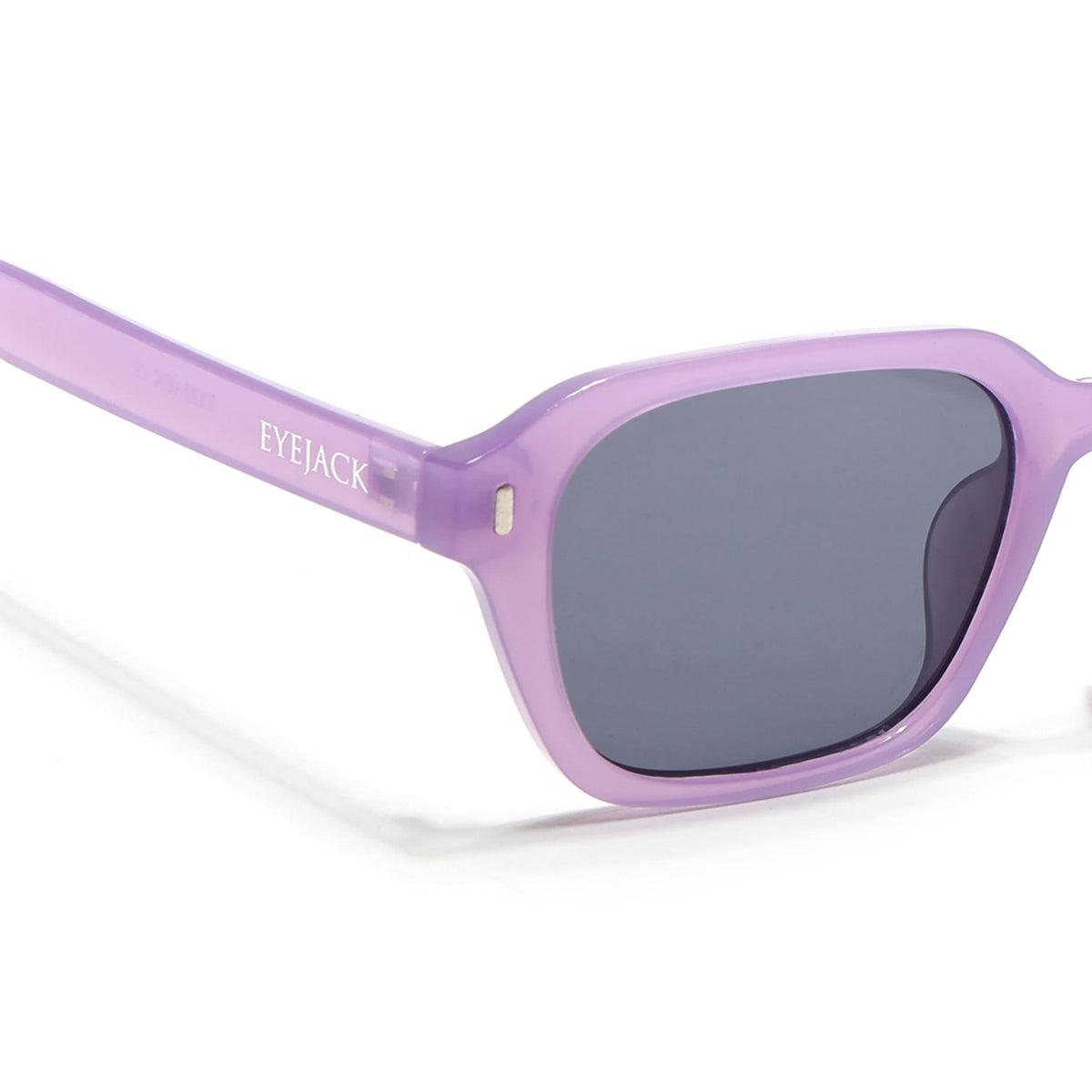 Eyejack Purple Square Sunglasses for Men and Women - view 5