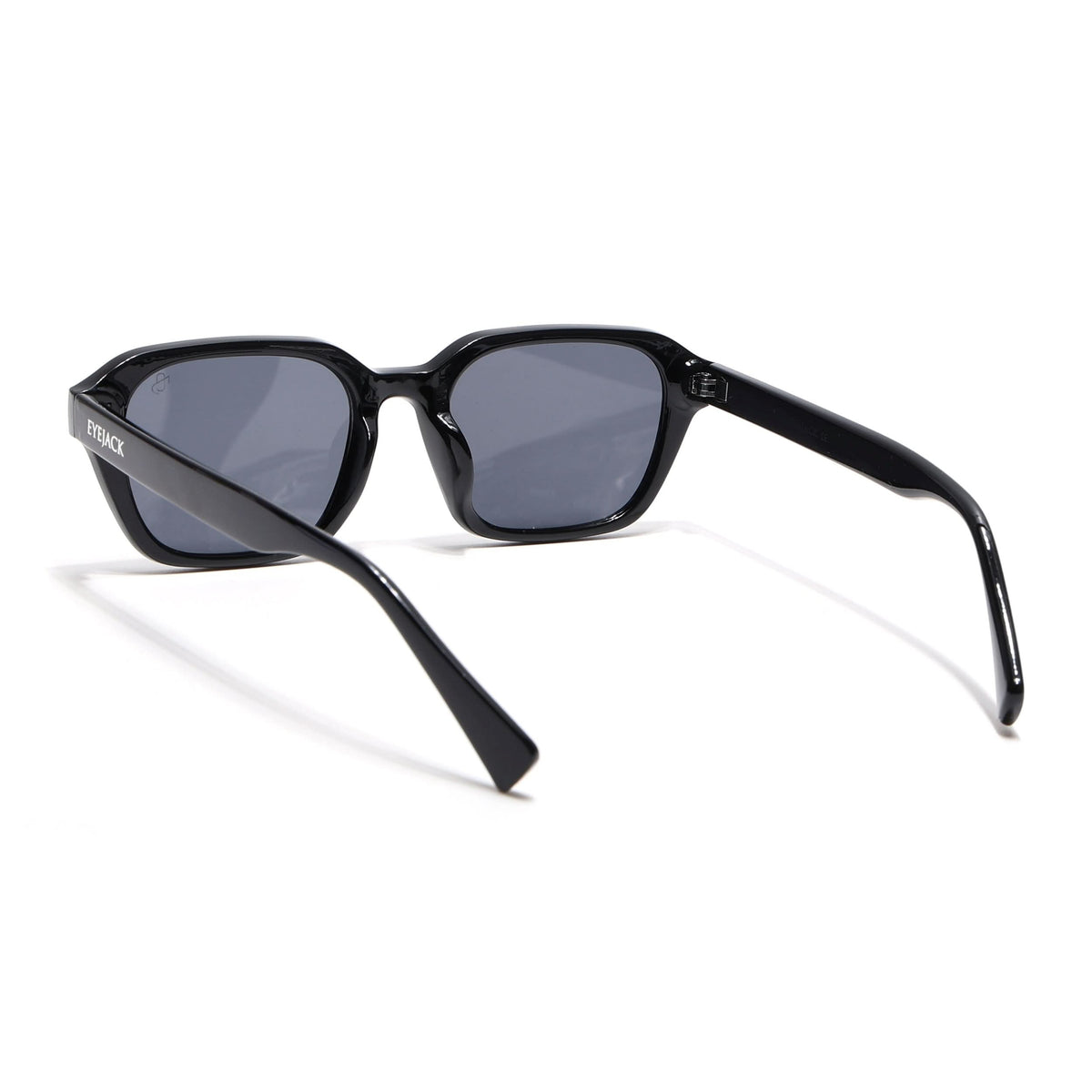Eyejack Black Square Sunglasses for Men and Women - Style L999 - view 6