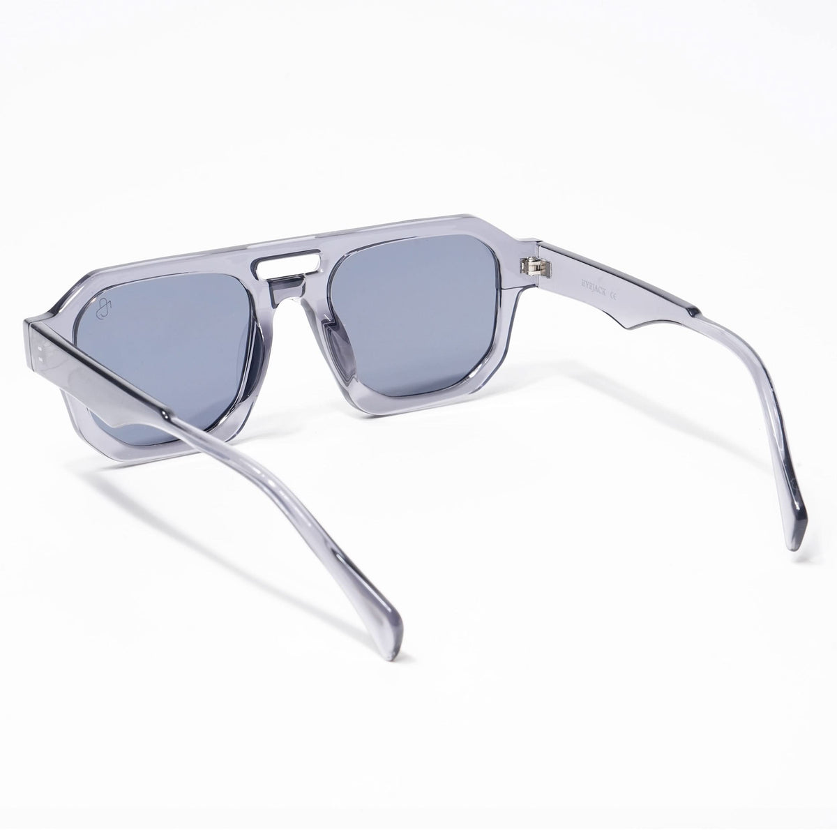 Eyejack Solar Grey Square Sunglasses for Men and Women - view 3