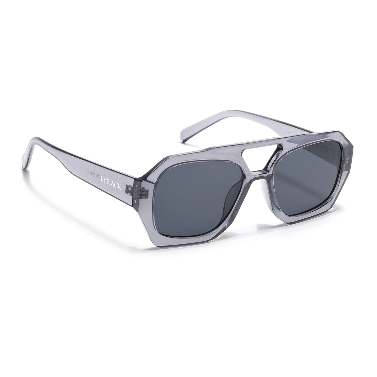 Eyejack Grey Wayfarer Sunglasses for Men and Women - Style 1005 - view 3