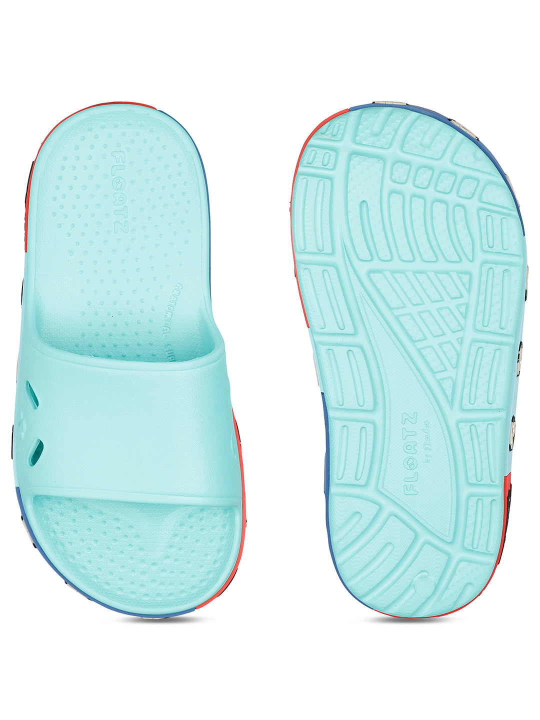 Floatz by Bata Boys Casual Slides - Turquoise Blue - View 4