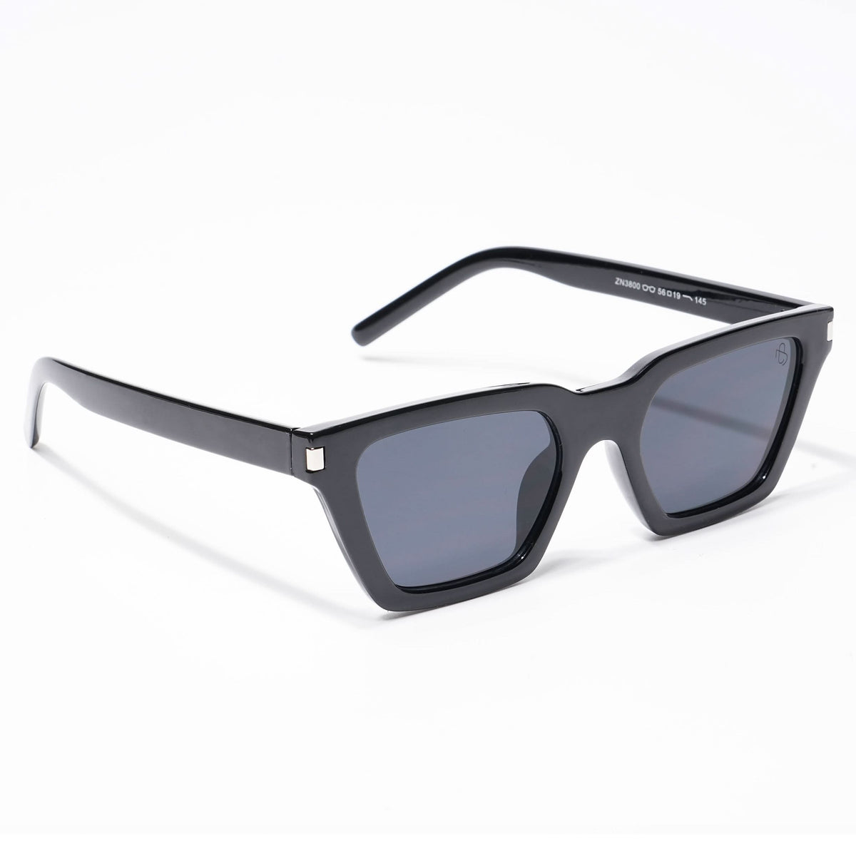 Eyejack Shine Black Cateye Sunglasses for Men and Women - Style L524 - view 2