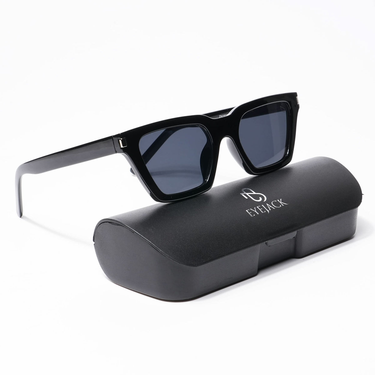 Eyejack Shine Black Cateye Sunglasses for Men and Women - Style L524 - view 7
